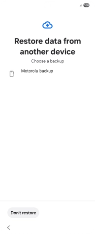 Press the required backup and your phone restores the content of the selected backup. Subsequently, follow the instructions on the screen to set up your phone and prepare it for use.