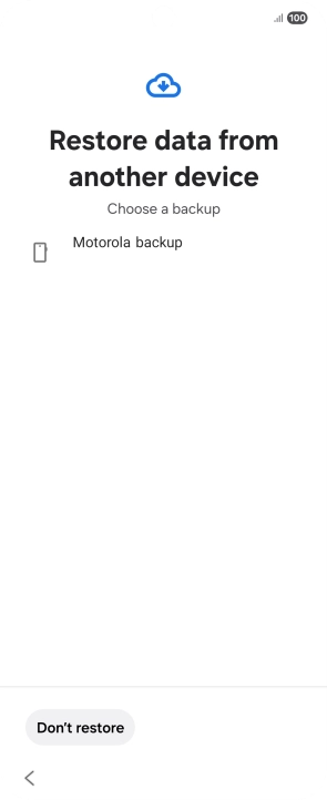 Press the required backup and your phone restores the content of the selected backup. Subsequently, follow the instructions on the screen to set up your phone and prepare it for use.