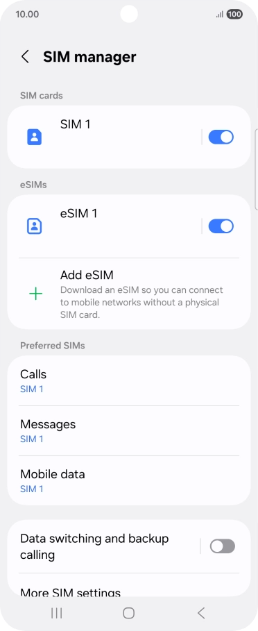 Press the Home key to return to the home screen.