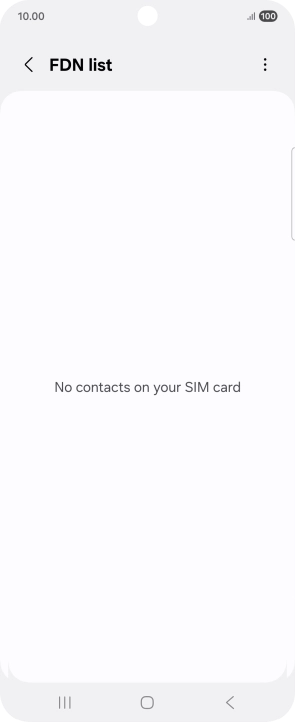 Press the menu icon.