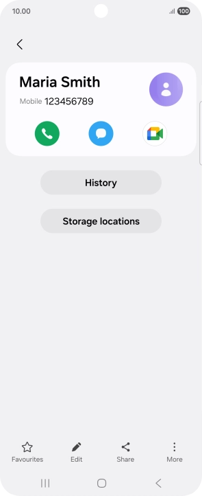 Press the Home key to return to the home screen.