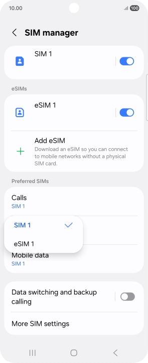 Press the required price plan.