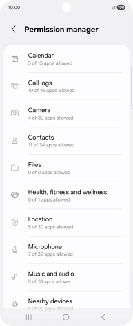 Press the required phone function.