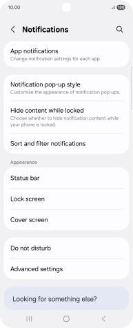 Press App notifications.