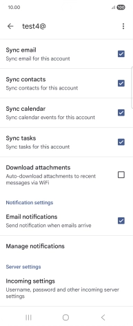 Press the field next to 
