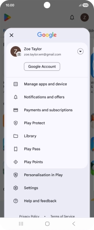 Press Manage apps and device.