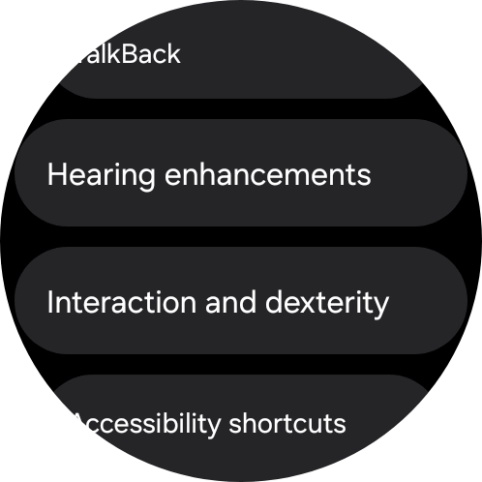 Press Hearing enhancements and follow the instructions on the screen to select the required settings. Press Hearing enhancements and follow the instructions on the screen to select the required settings.