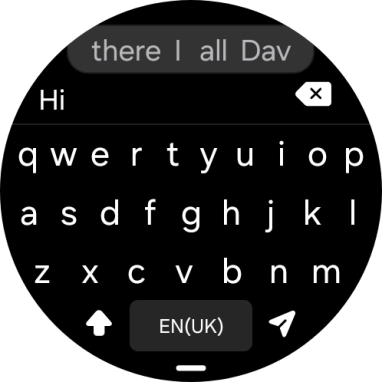 Press the send icon.