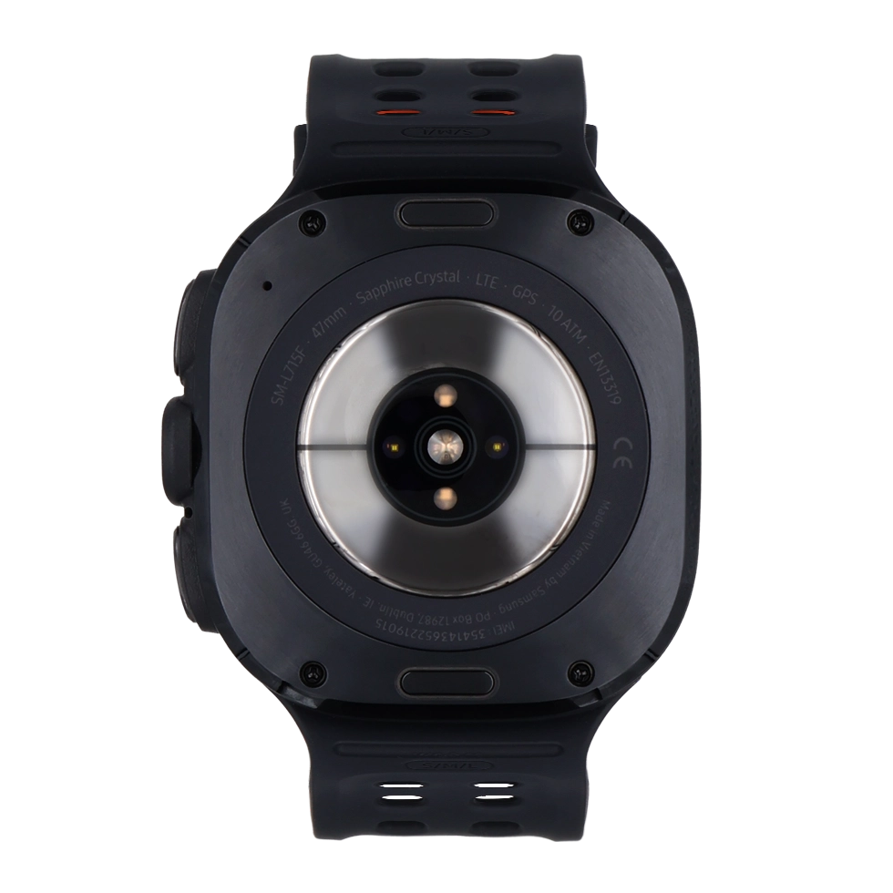 Place the back of your smartwatch on the magnetic charger allowing it to click into place.