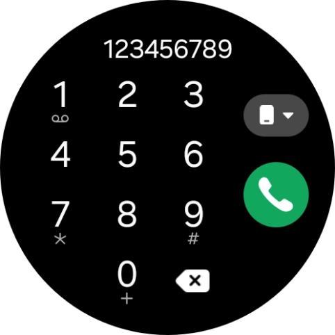 Press the call icon. Press the call icon.