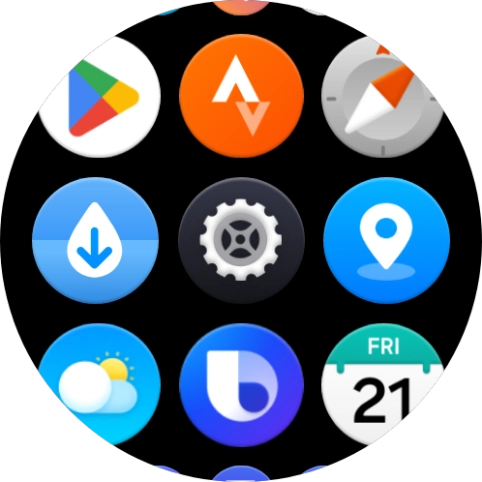 Press the settings icon.