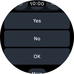 Press the required reply.