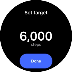 Slide your finger up or down on the screen to select the required goal. Slide your finger up or down on the screen to select the required goal.