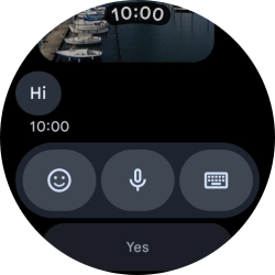 Press the microphone icon.