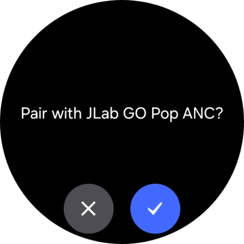 Press the confirm icon.