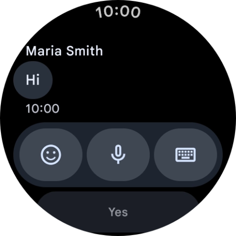 Press the microphone icon.