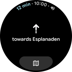 Follow the instructions on the screen to navigate to the selected destination. Follow the instructions on the screen to navigate to the selected destination.