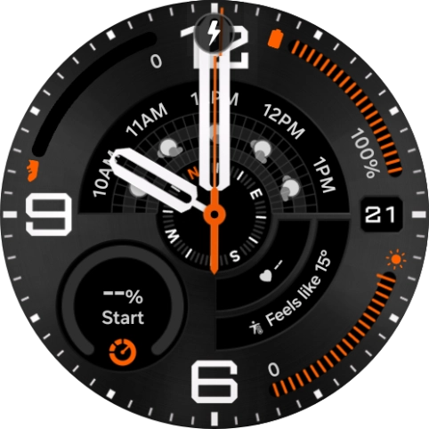 When the battery charging icon is displayed, the battery is charging.