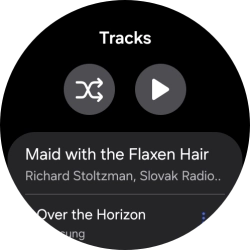 Press the required audio file.