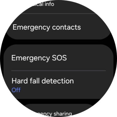 Press Hard fall detection.