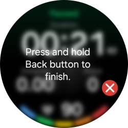 Press and hold the Return key to end an activity. Press and hold the Return key to end an activity.