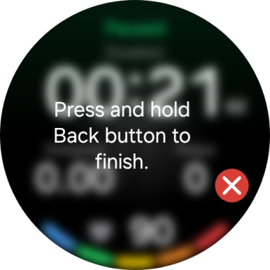 Press and hold the Return key to end an activity. Press and hold the Return key to end an activity.