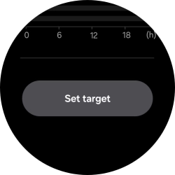 Press Set target. Press Set target.