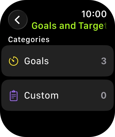 Press arrow left the necessary number of times to return to the home screen for the selected training activity.