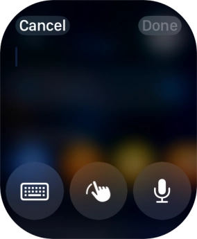 Press the microphone icon to turn on voice input.