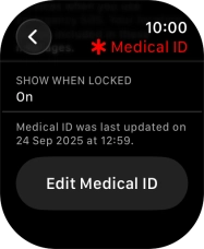 Press Edit Medical ID.