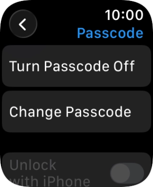 Press Turn Passcode Off and key in the current lock code.