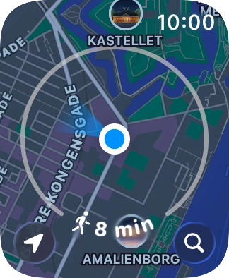 Press the search icon.