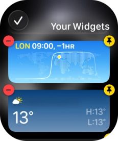 Press the confirm icon.
