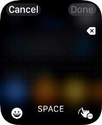 Press the input icon.
