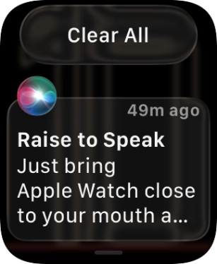 Press the required notification to open it.