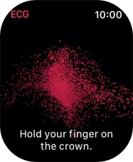 Place your index finger on the Digital Crown while the measurement is done.