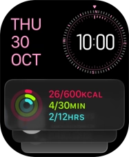 Slide your finger up or down on the stack to select the required widget.