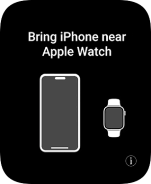 Place your Apple Watch next to your phone.