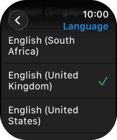 Press the required language.