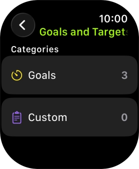 Press arrow left the necessary number of times to return to the home screen for the selected training activity.