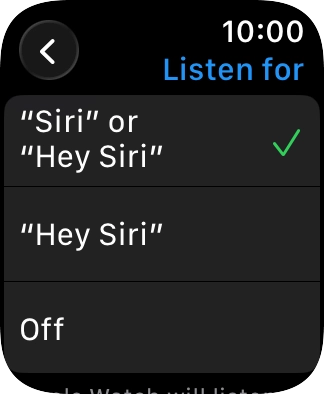 Press the required setting to turn the function on or off.