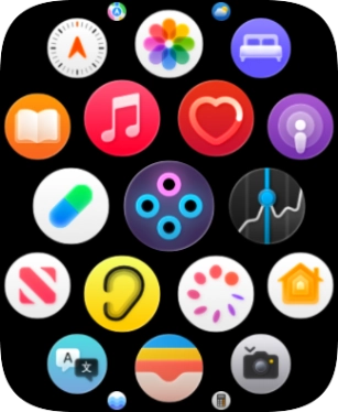 Press the music player icon.