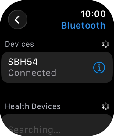 Press the Digital Crown several times to return to standby mode.