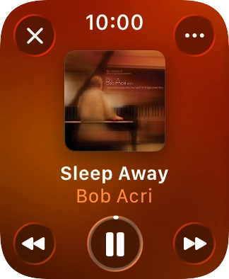 Turn the Digital Crown to select the required volume.