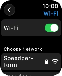 Press the required Wi-Fi network.