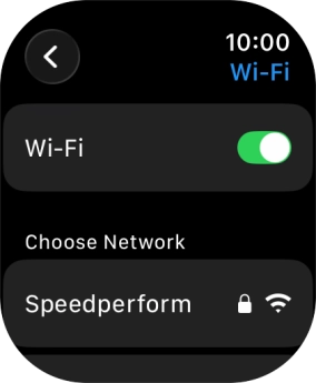 Press the required Wi-Fi network.