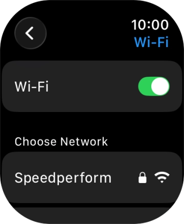 Press the required Wi-Fi network.