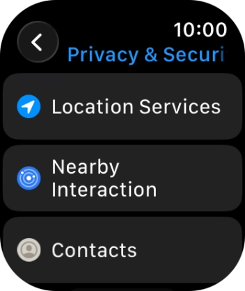 Press Location Services.