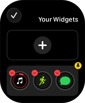 Press the add widget icon and go to the required widget.
