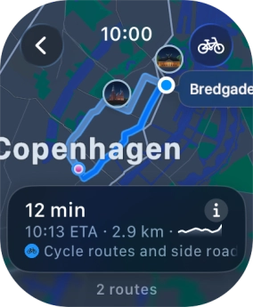 Turn the Digital Crown to navigate in a menu.